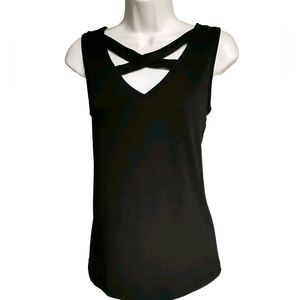 Nine West Cross-Front Sleeveless Top Size Small